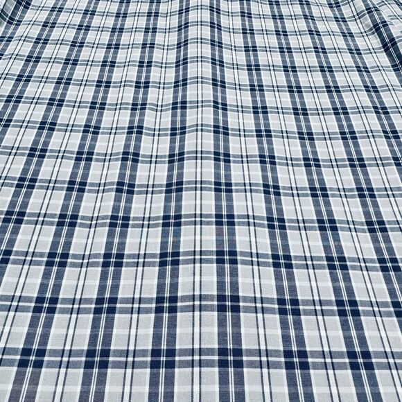 Jos A Bank Traveler Tailored Fit Travel Tech Blue Plaid Men’s Medium - Picture 4 of 6